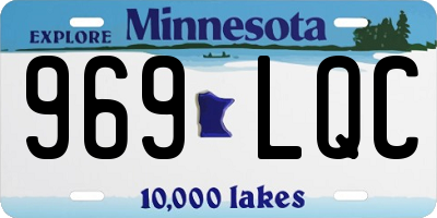 MN license plate 969LQC