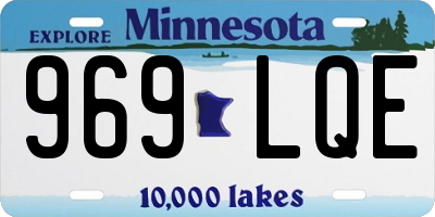 MN license plate 969LQE