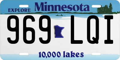 MN license plate 969LQI