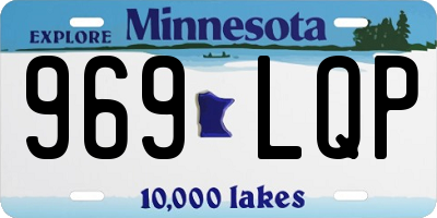MN license plate 969LQP