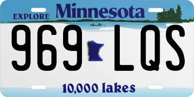 MN license plate 969LQS