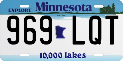 MN license plate 969LQT