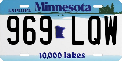 MN license plate 969LQW