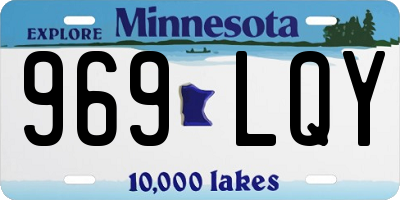 MN license plate 969LQY