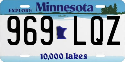 MN license plate 969LQZ