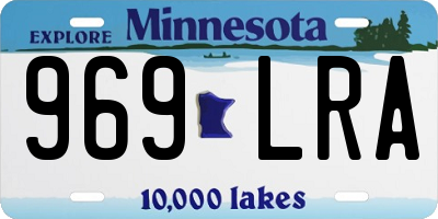 MN license plate 969LRA