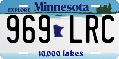 MN license plate 969LRC