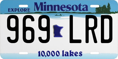 MN license plate 969LRD