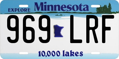 MN license plate 969LRF