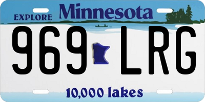 MN license plate 969LRG