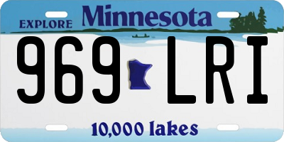 MN license plate 969LRI