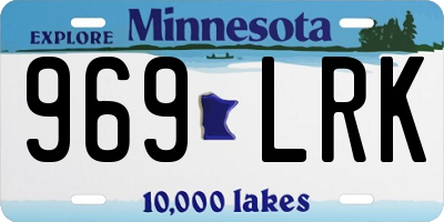 MN license plate 969LRK