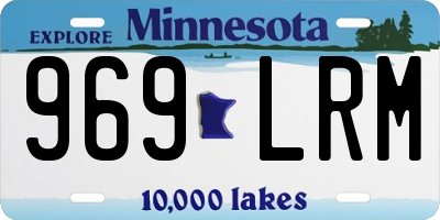 MN license plate 969LRM