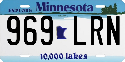 MN license plate 969LRN