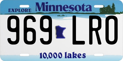 MN license plate 969LRO