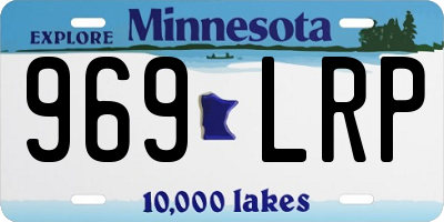 MN license plate 969LRP