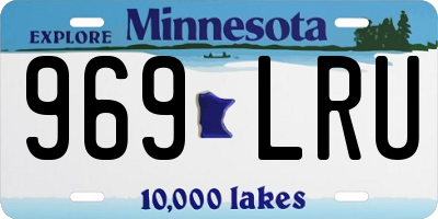 MN license plate 969LRU