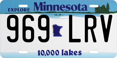 MN license plate 969LRV