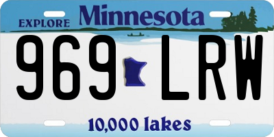 MN license plate 969LRW