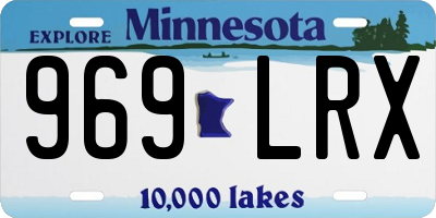 MN license plate 969LRX