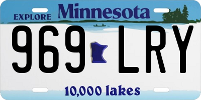 MN license plate 969LRY