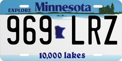 MN license plate 969LRZ
