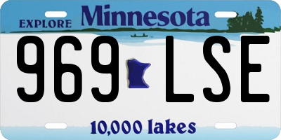 MN license plate 969LSE