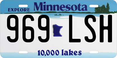 MN license plate 969LSH