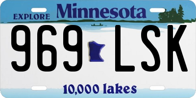 MN license plate 969LSK