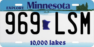 MN license plate 969LSM