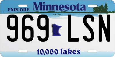 MN license plate 969LSN