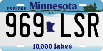 MN license plate 969LSR