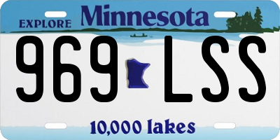 MN license plate 969LSS