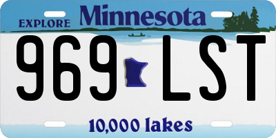 MN license plate 969LST