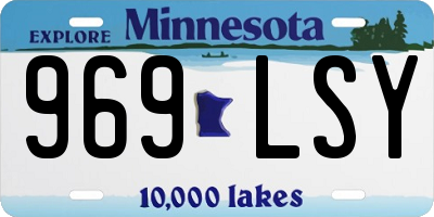 MN license plate 969LSY