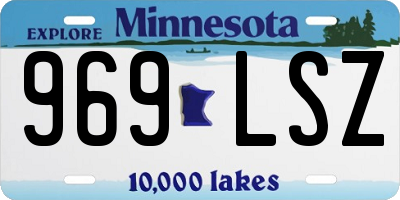 MN license plate 969LSZ