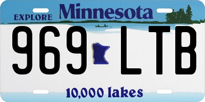 MN license plate 969LTB