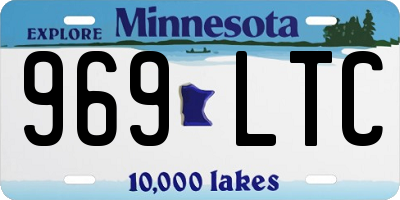 MN license plate 969LTC