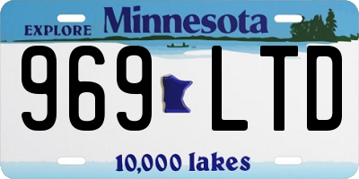 MN license plate 969LTD