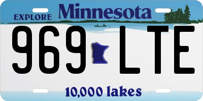 MN license plate 969LTE
