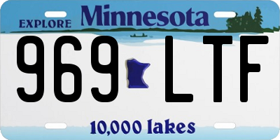 MN license plate 969LTF