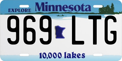 MN license plate 969LTG