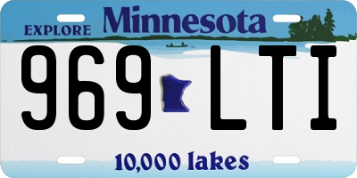MN license plate 969LTI