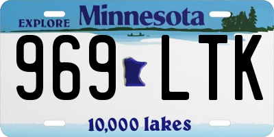 MN license plate 969LTK