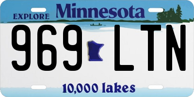 MN license plate 969LTN