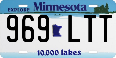 MN license plate 969LTT