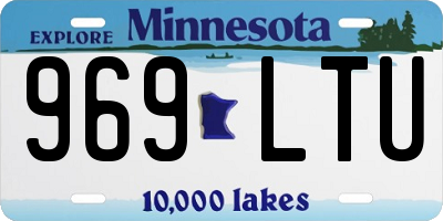 MN license plate 969LTU