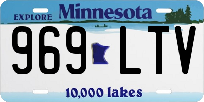 MN license plate 969LTV
