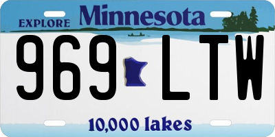 MN license plate 969LTW