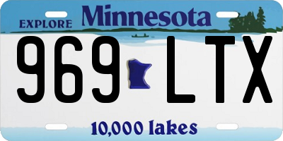 MN license plate 969LTX